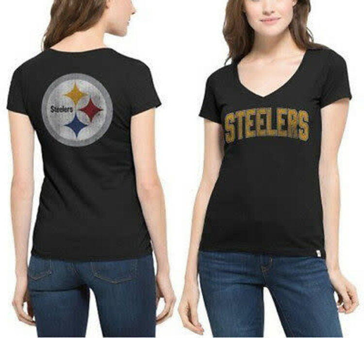 47 Brand Steelers W '47 Flanker MVP V-Neck