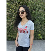 USC Women's Shine Gray V-Neck
