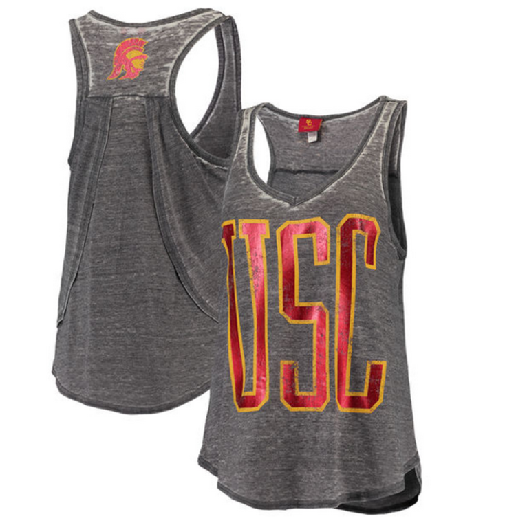 USC Trojans Women's Moller Gray Tank