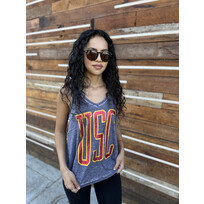 USC Trojans Women's Moller Gray Tank
