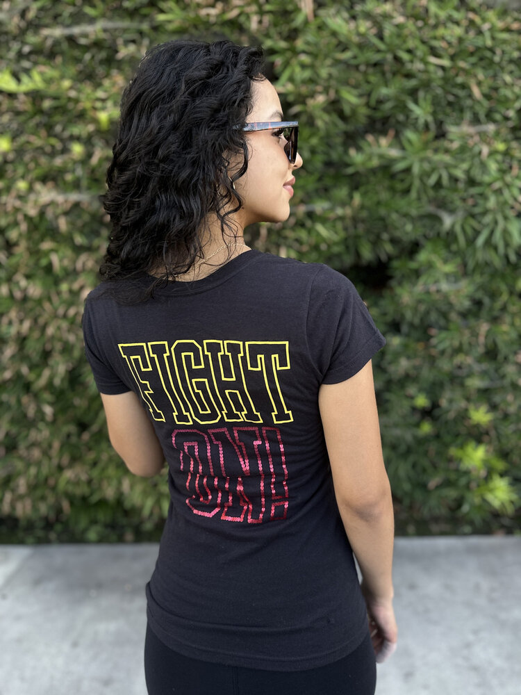 NCAA USC Trojans W V-Neck Shout Black