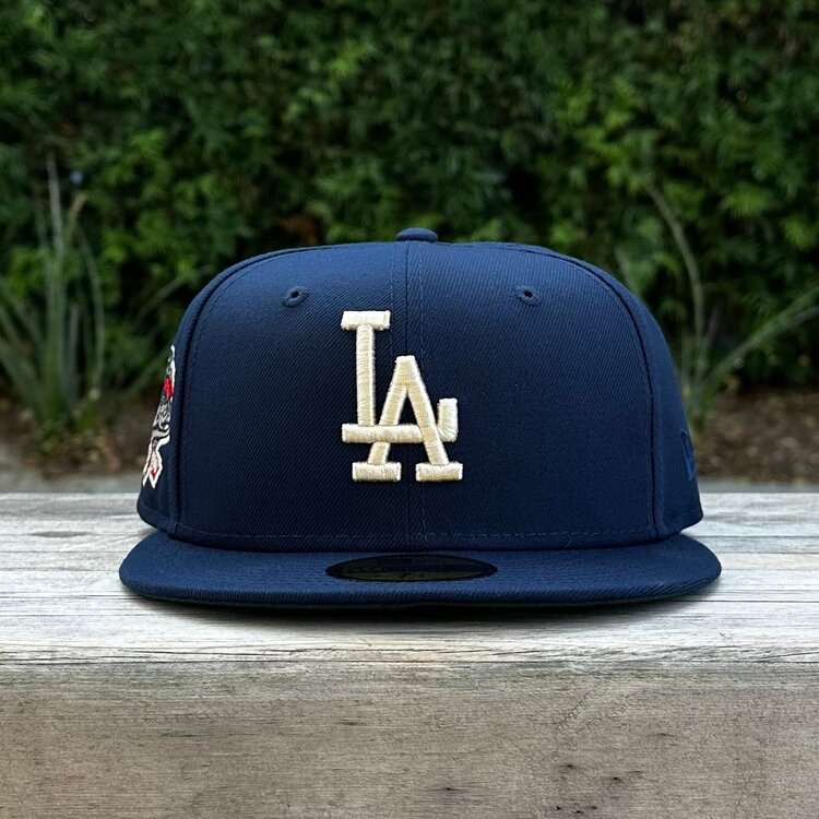 New Era LA Navy Ivory 100th Anniv Dark Green UV