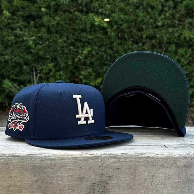 New Era LA Navy Ivory 100th Anniv Dark Green UV