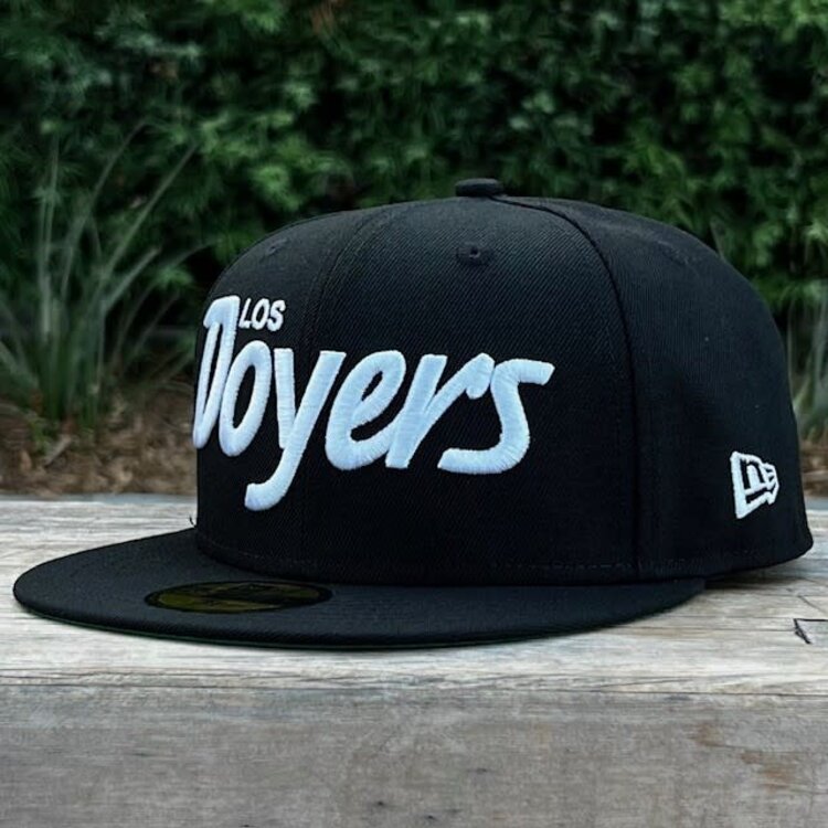 New Era LA Dodgers "Los Doyers" Black White Green UV