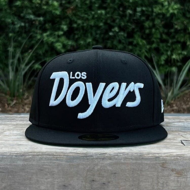 New Era LA Dodgers "Los Doyers" Black White Green UV