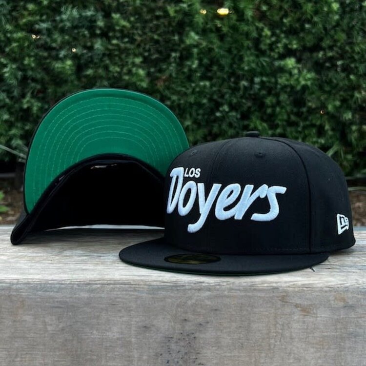 New Era LA Dodgers "Los Doyers" Black White Green UV