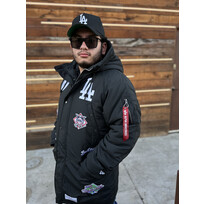 New Era LA Dodgers NE Men's Black Alpha Parka Jacket
