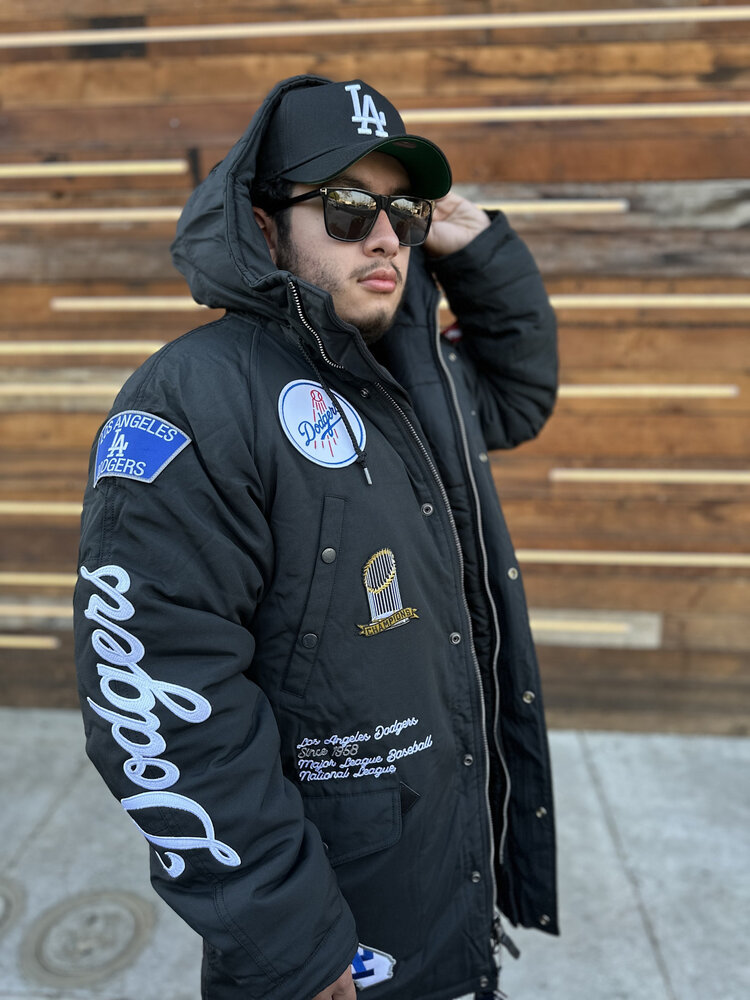 New Era LA Dodgers NE Men's Black Alpha Parka Jacket