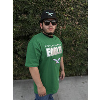 Mitchell and Ness Eagles Men's M&N Throw It Back Premium Vintage Logo SS Tee
