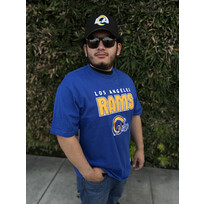 Mitchell and Ness Rams Men's M&N Throw It Back Premium Vintage Logo SS Tee