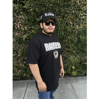 Mitchell and Ness Raiders Men's M&N Throw It Back Premium Vintage Logo SS Tee