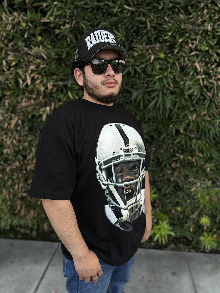 Mitchell and Ness Raiders Charles Woodson Men's M&N Real Big Face SS Tee