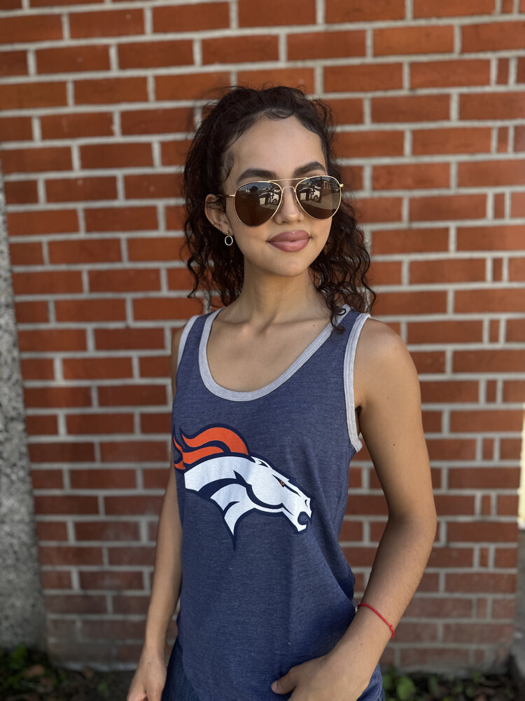 Majestic Denver Broncos W Tank Tested Blue