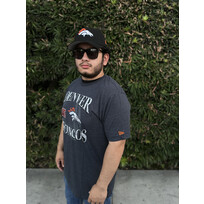 New Era Denver Broncos Men's NE Navy/Gray Team Cotton/Poly SS Tee