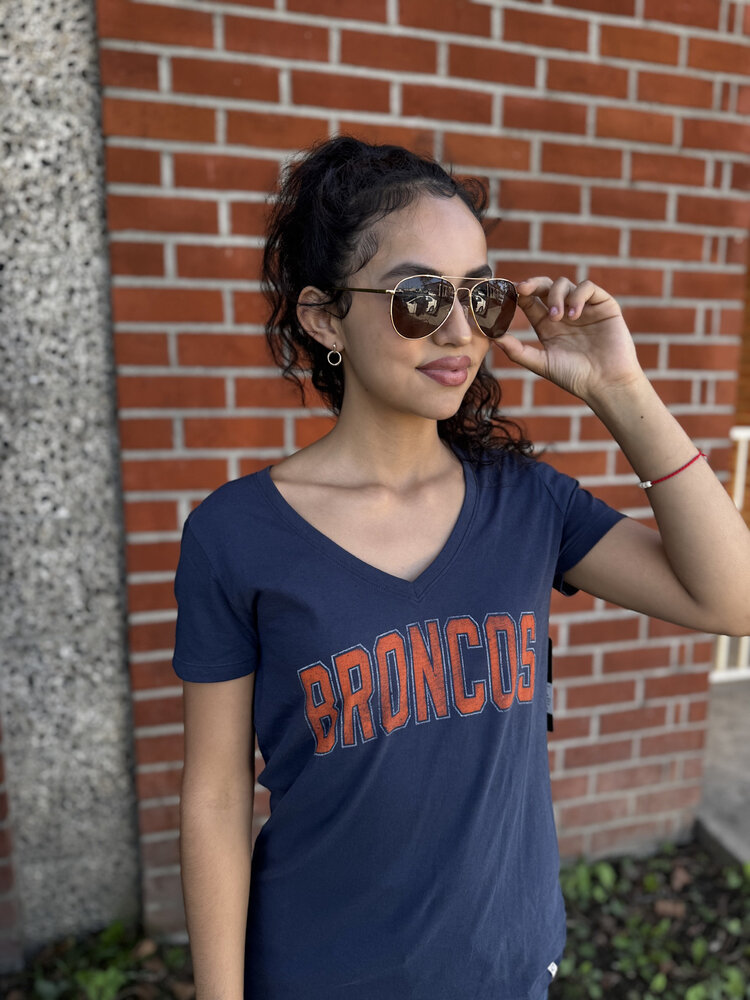 47 Brand Broncos W '47 Flanker MVP V-Neck Navy