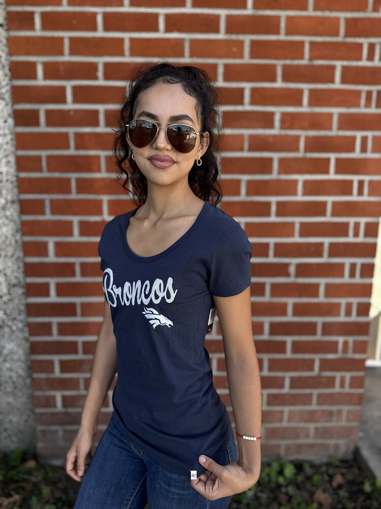 47 Brand Broncos W '47 Sequin Script Scoop Navy