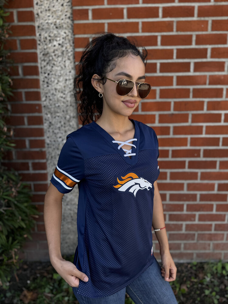 Majestic Broncos W 18 Draft Me Navy