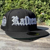 New Era Raiders Black Silver 60 Years