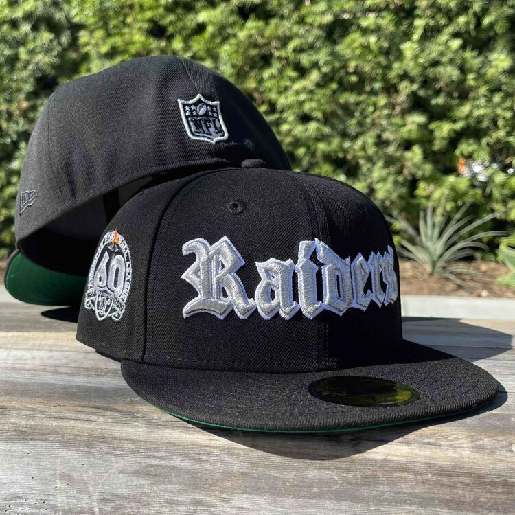 New Era Raiders Black Silver 60 Years