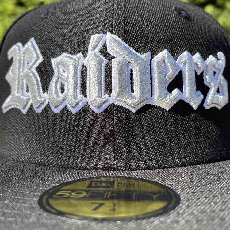 New Era Raiders Black Silver 60 Years