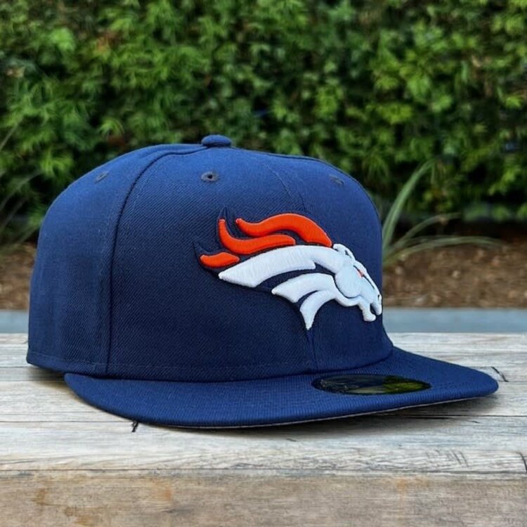 New Era Broncos Team Logo Navy Gray UV