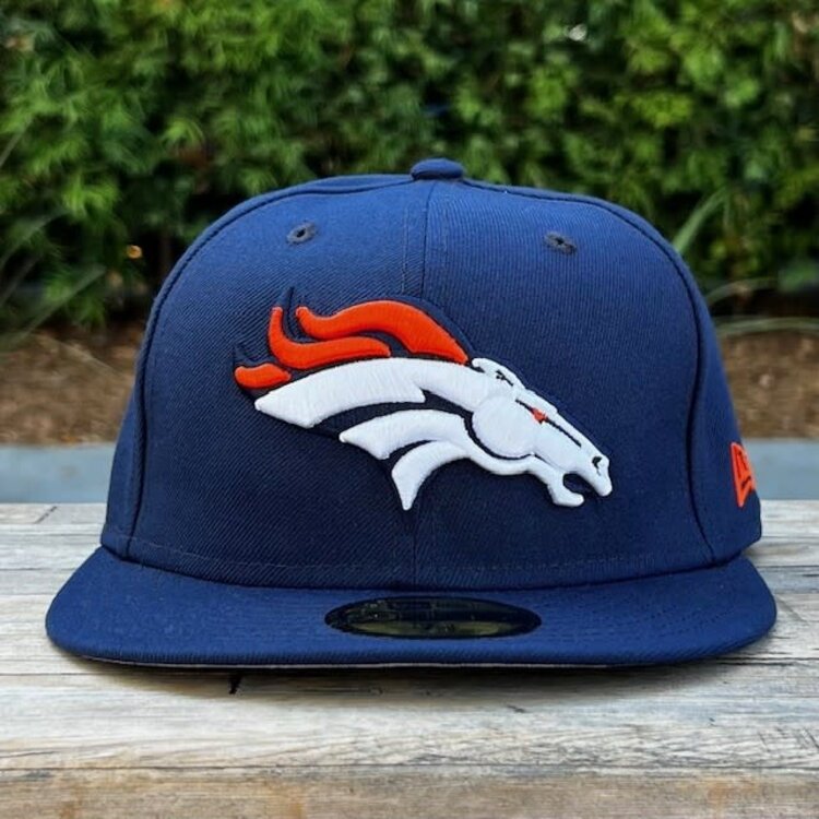 New Era Broncos Team Logo Navy Gray UV