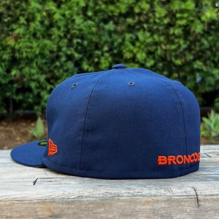 New Era Broncos Team Logo Navy Gray UV