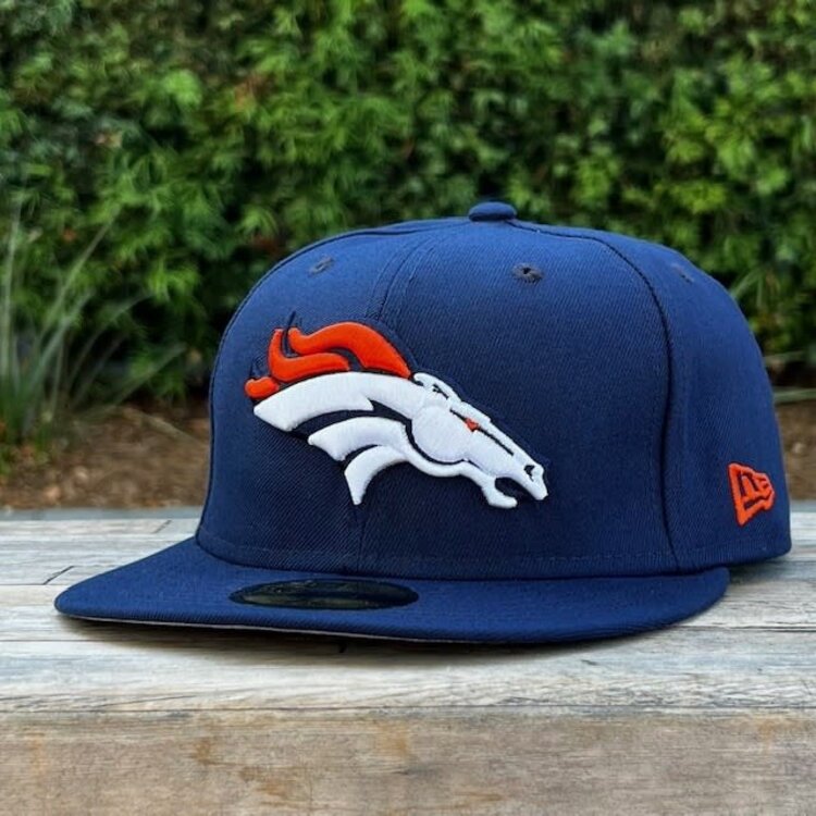 New Era Broncos Team Logo Navy Gray UV