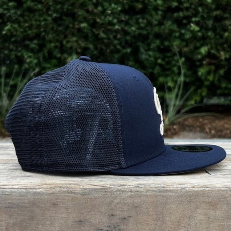 New Era LA Dodgers City Connect Navy Mesh Trucker 950 Snapback