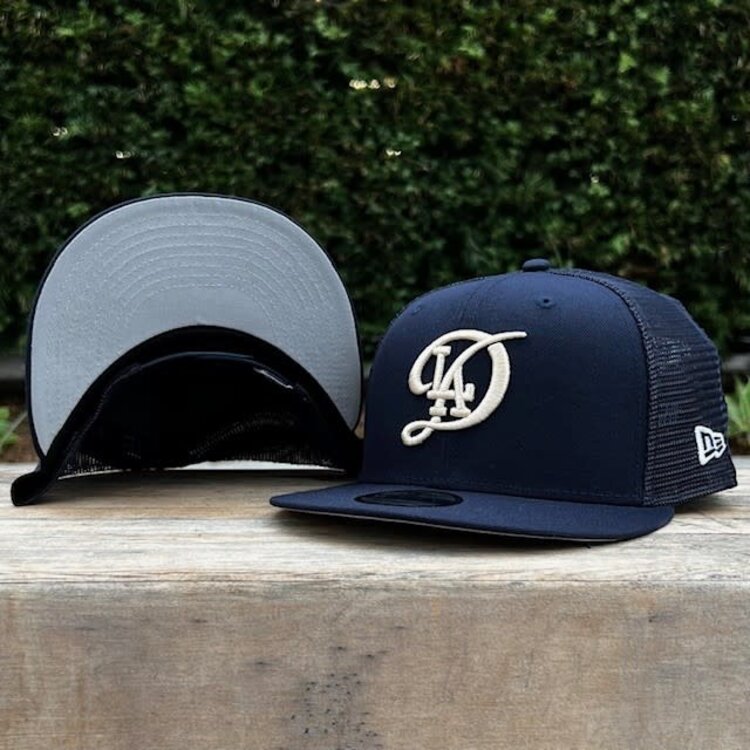 New Era LA Dodgers City Connect Navy Mesh Trucker 950 Snapback