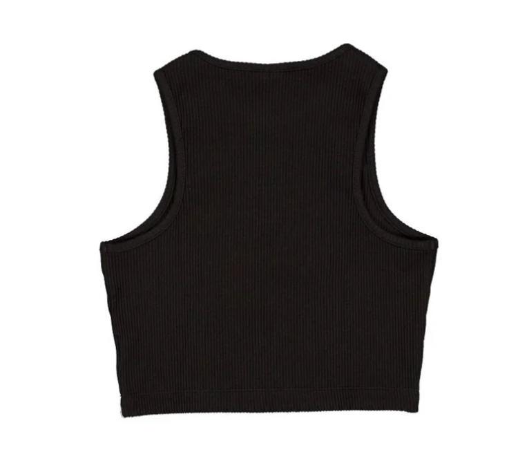 New Era LA Dodgers Women's New Era x Bella Dona Betty Boop Black Cropped Ribbed Tank Top