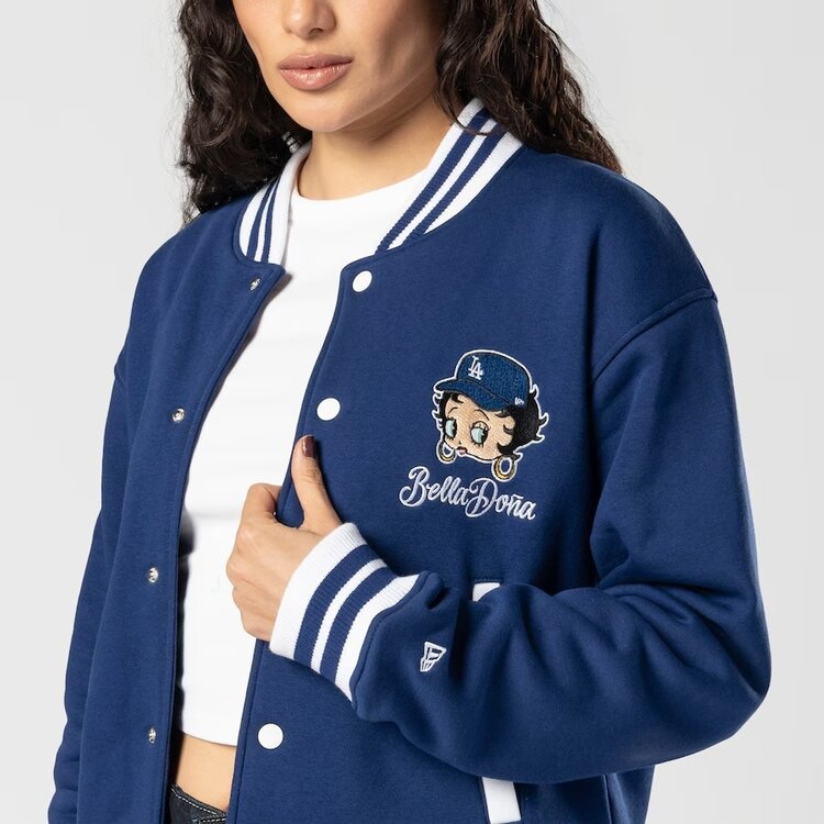 New Era LA Dodgers Women's New Era x Bella Dona Betty Boop Royal Full-Snap Fleece Jacket
