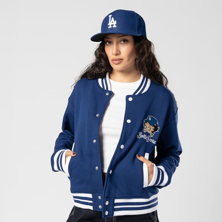 New Era LA Dodgers Women's New Era x Bella Dona Betty Boop Royal Full-Snap Fleece Jacket