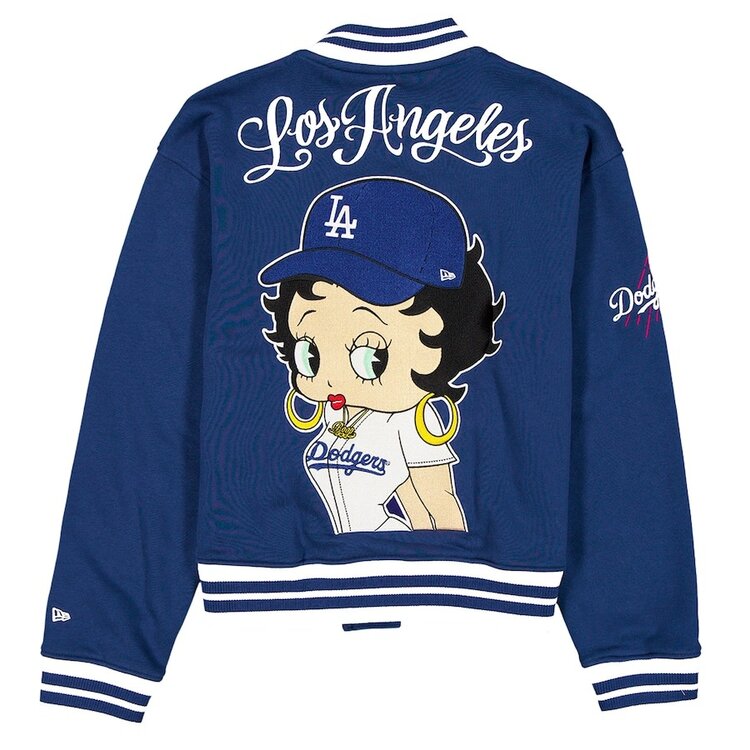 New Era LA Dodgers Women's New Era x Bella Dona Betty Boop Royal Full-Snap Fleece Jacket