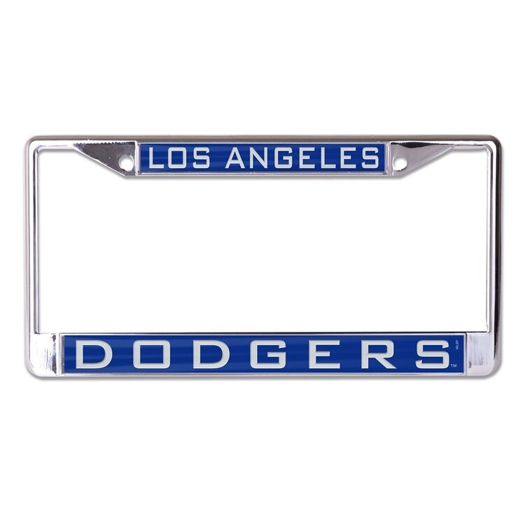 Wincraft Dodgers Chrome Team Color License Plate Frame