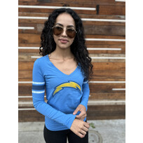 47 Brand Chargers W Homerun LS  V-Neck Small