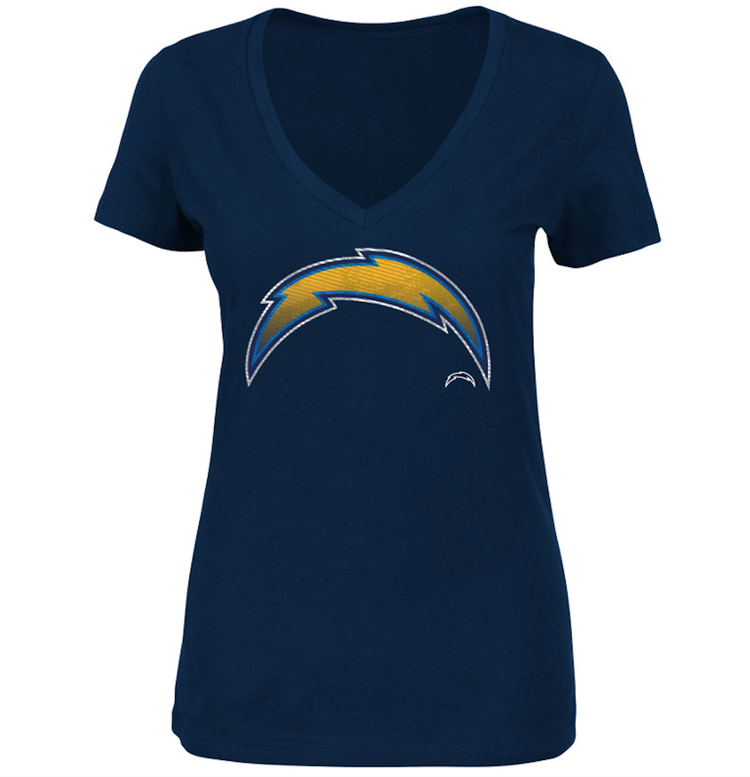 Majestic Chargers W V-Neck Defiant Victory