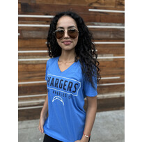 Majestic Chargers W 2 Tone Type V-Neck
