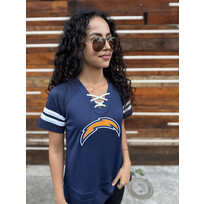 Majestic Chargers W 19 Draft Me Navy