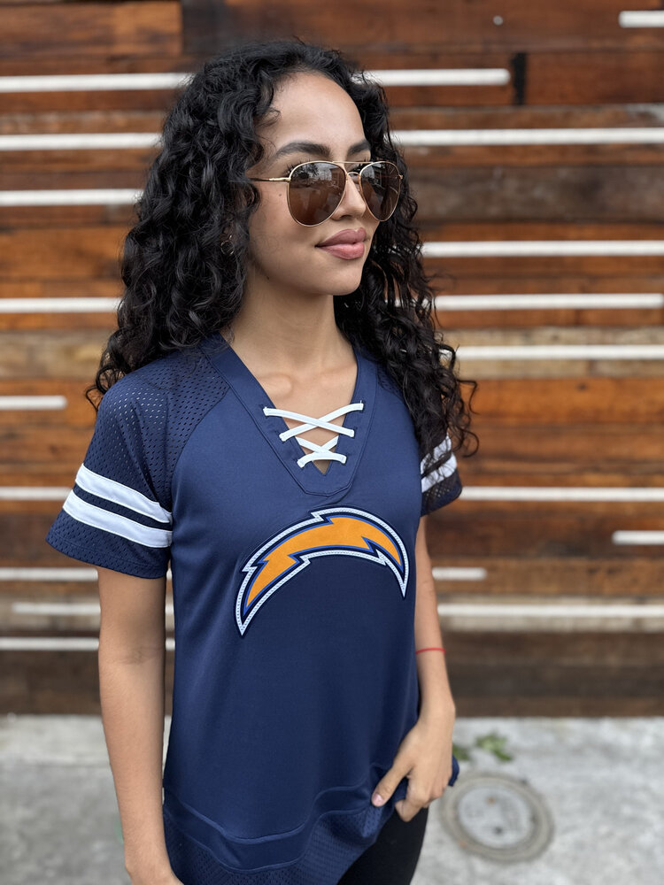 Majestic Chargers W 19 Draft Me Navy