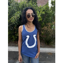 Majestic Colts W Tank Tested Blue