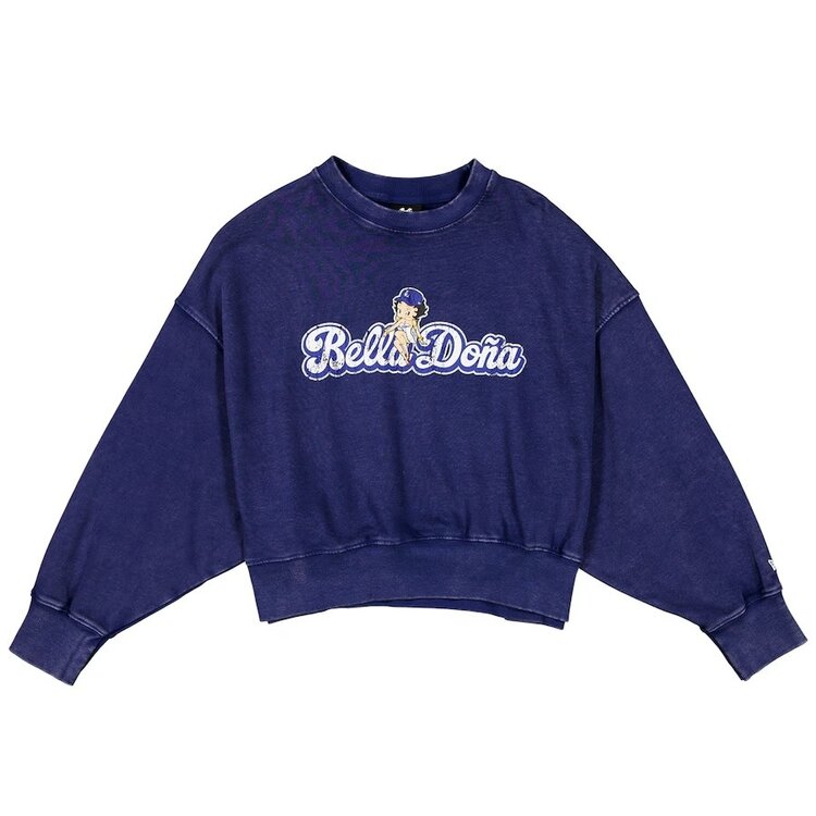 New Era LA Dodgers Women's New Era x Bella Dona Betty Boop Royal Crew Sweatshirt