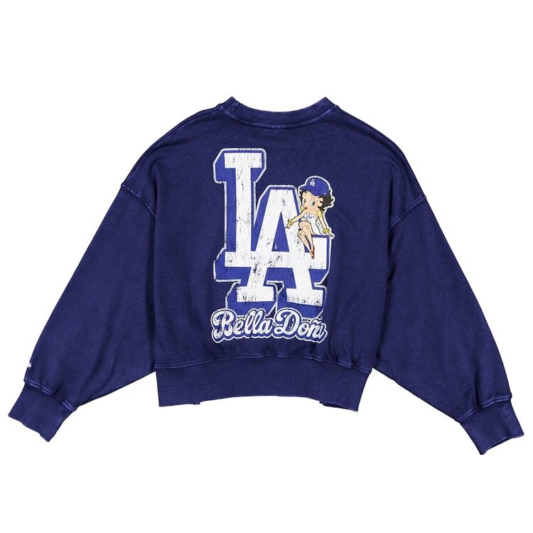 New Era LA Dodgers Women's New Era x Bella Dona Betty Boop Royal Crew Sweatshirt