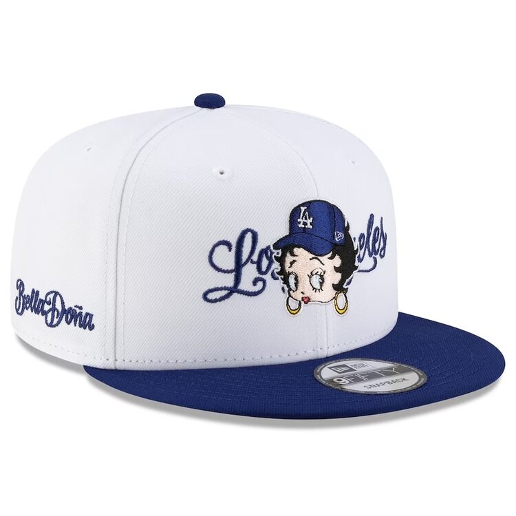 New Era LA Dodgers New Era Bella Dona x Betty Boop White/Royal 950 Snapback