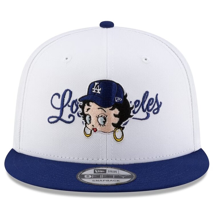 New Era LA Dodgers New Era Bella Dona x Betty Boop White/Royal 950 Snapback