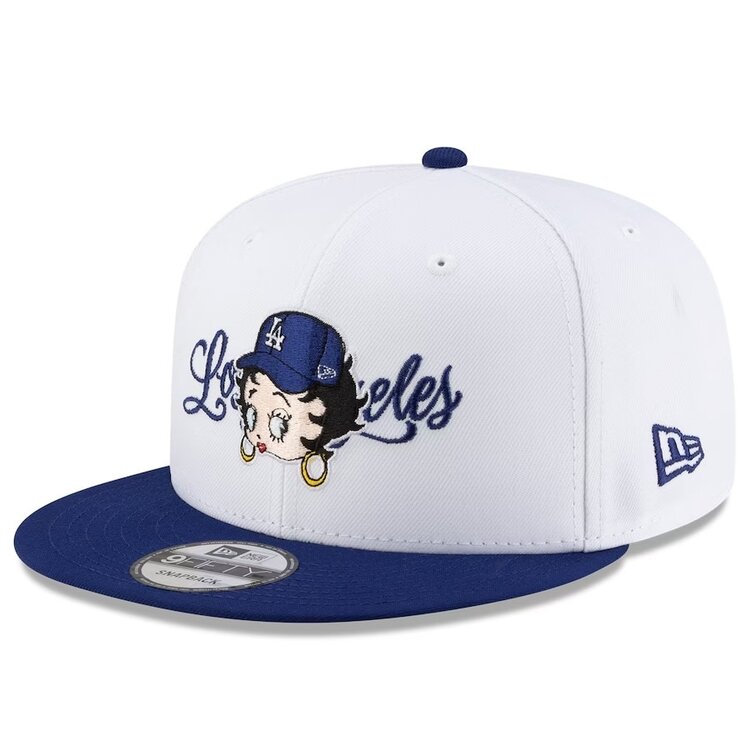 New Era LA Dodgers New Era Bella Dona x Betty Boop White/Royal 950 Snapback