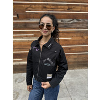Mitchell and Ness Lakers M&N Women's Mechanic Jacket Black