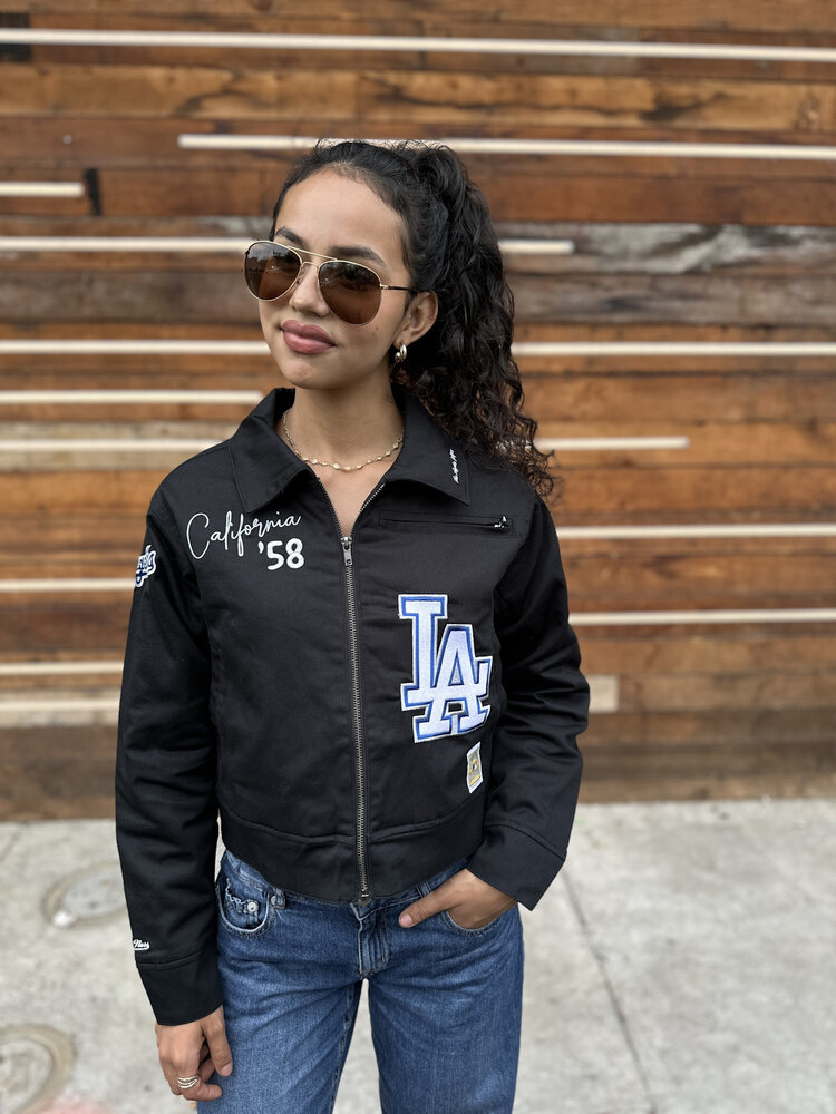 Mitchell and Ness LA Dodgers M&N Women's Mechanic Jacket Black