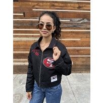 Mitchell and Ness 49ers M&N Women's Mechanic Jacket Black