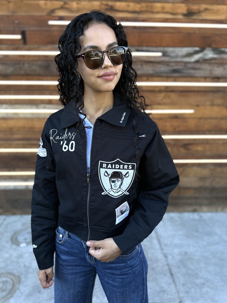 Mitchell and Ness Raiders M&N Women's Mechanic Jacket Black